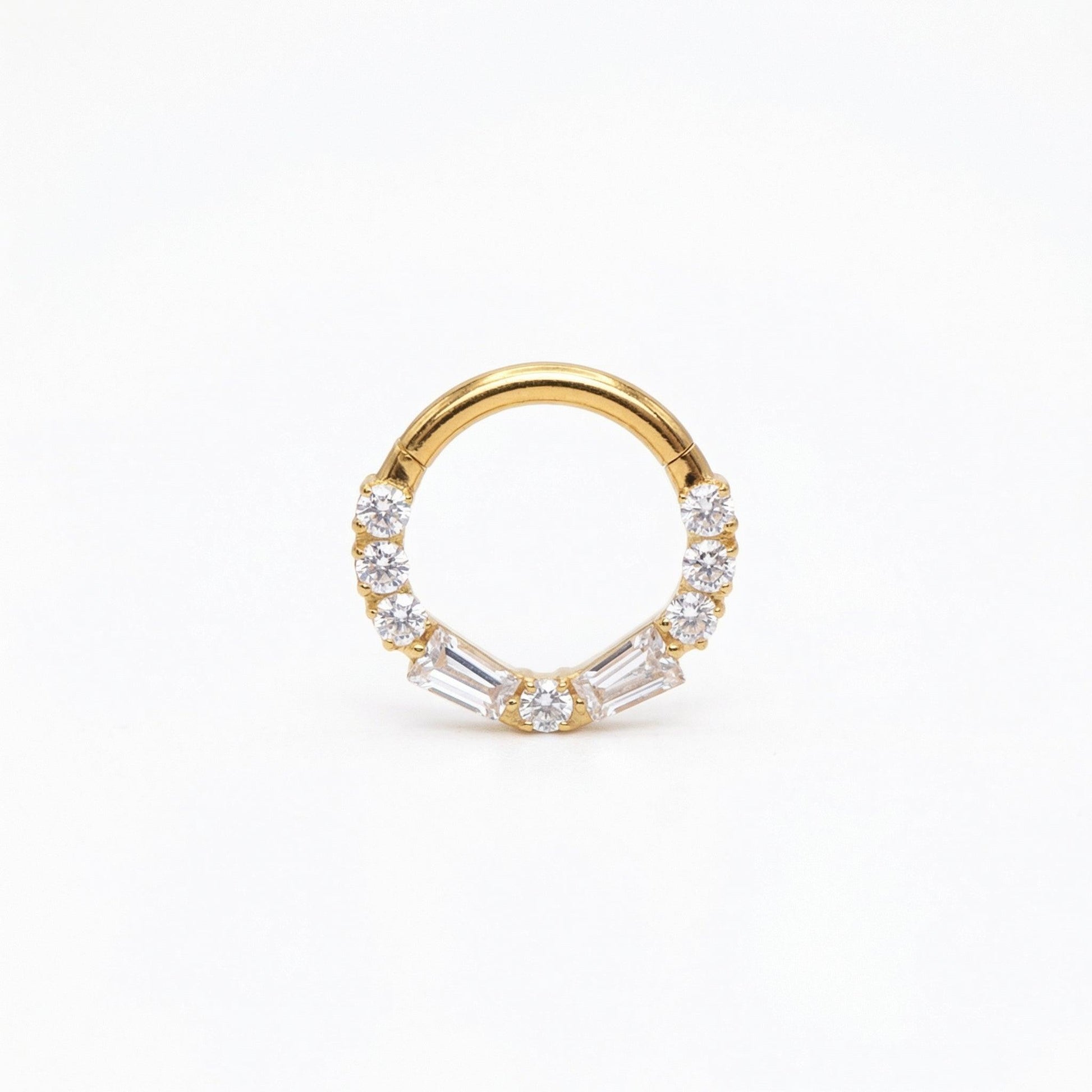 Jewelry For Daith Piercing - 16G G23 titanium gold