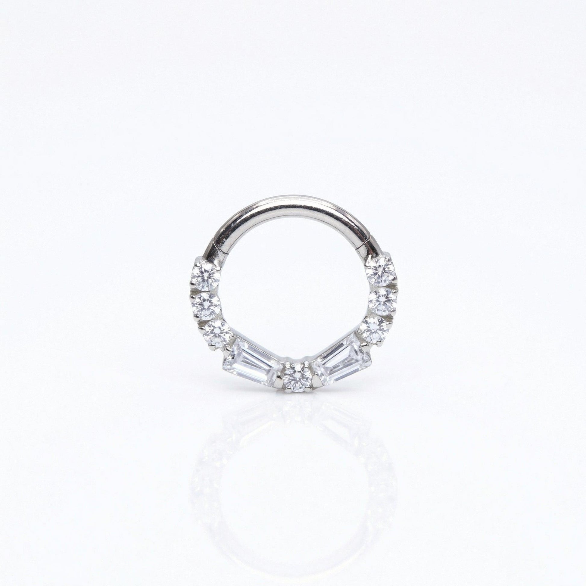Jewelry For Daith Piercing - 16G G23 titanium silver