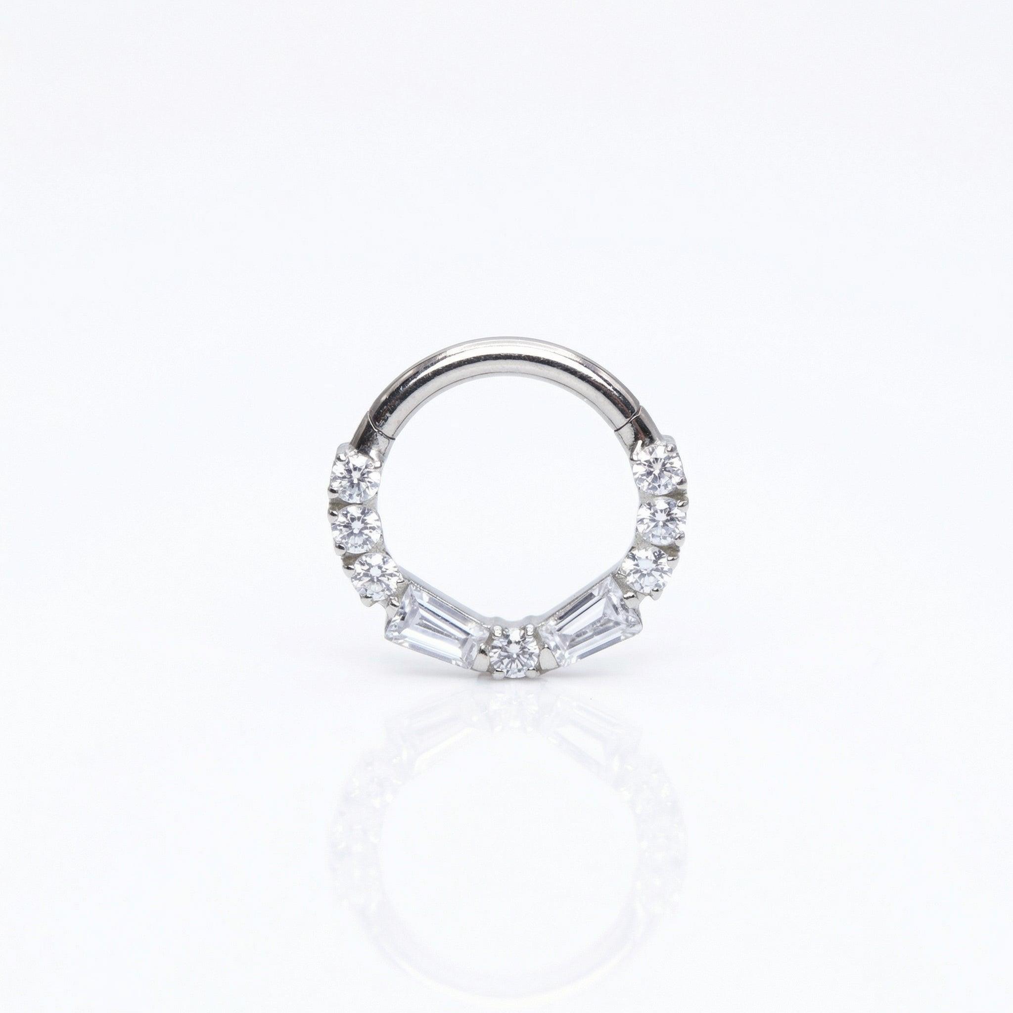 Jewelry For Daith Piercing - 16G G23 titanium silver