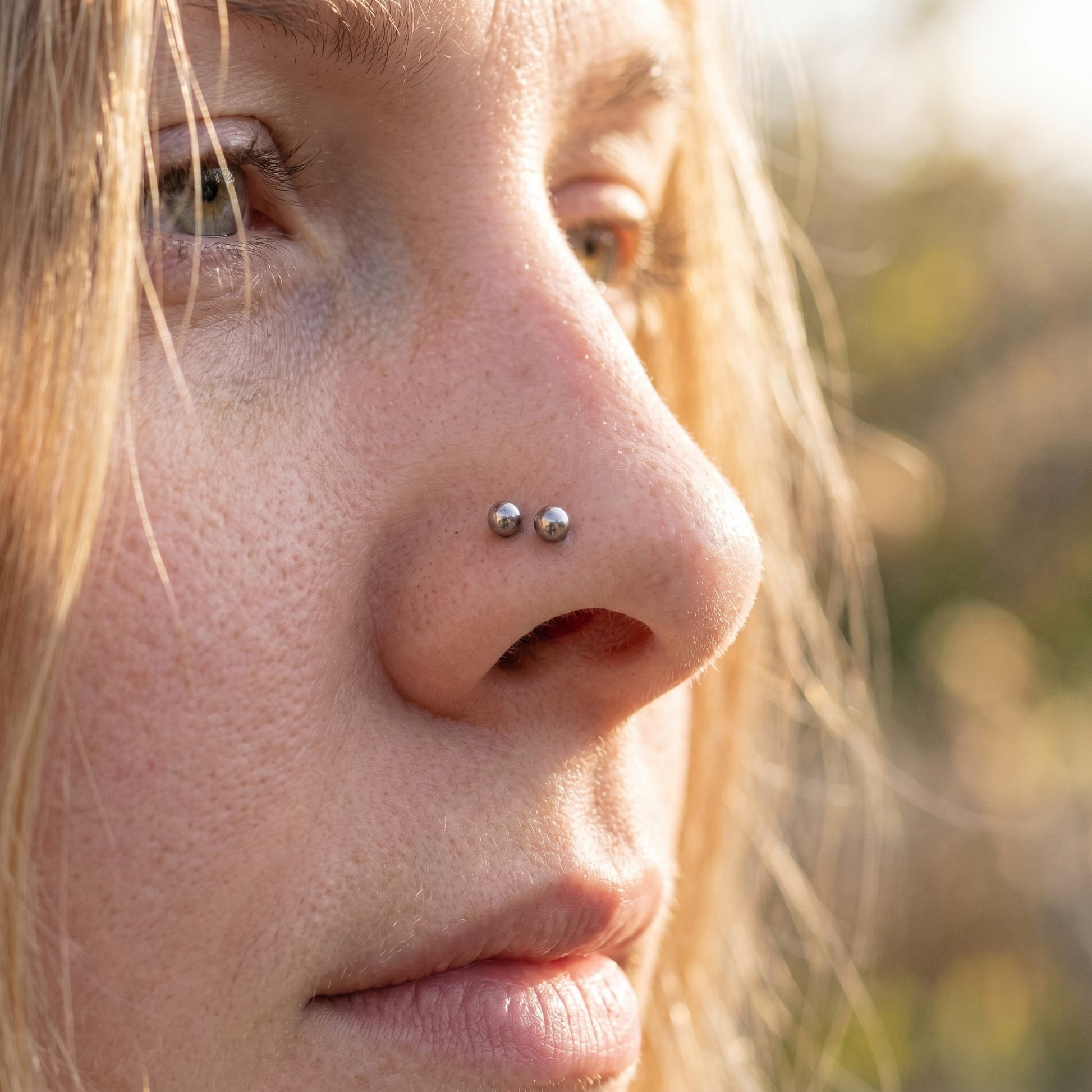 ball nose stud product detail — gold and silver finish