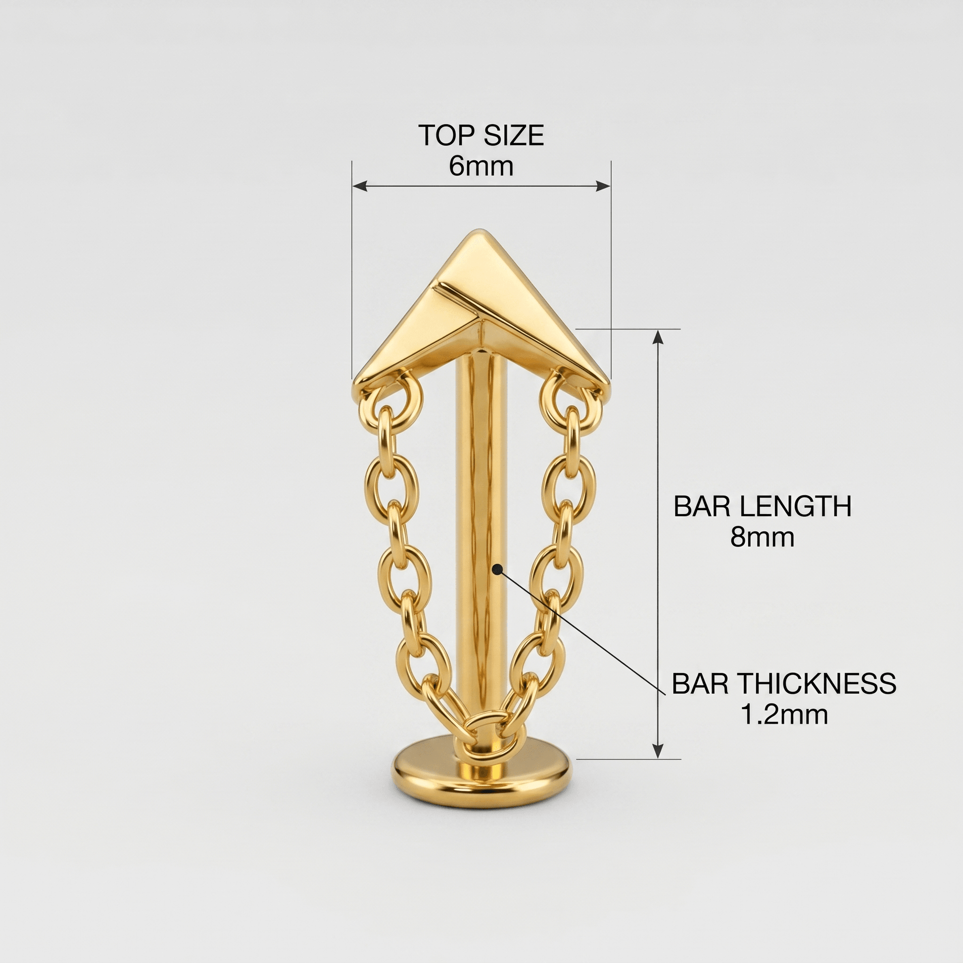 Chain Piercing Jewelry · helix stud
