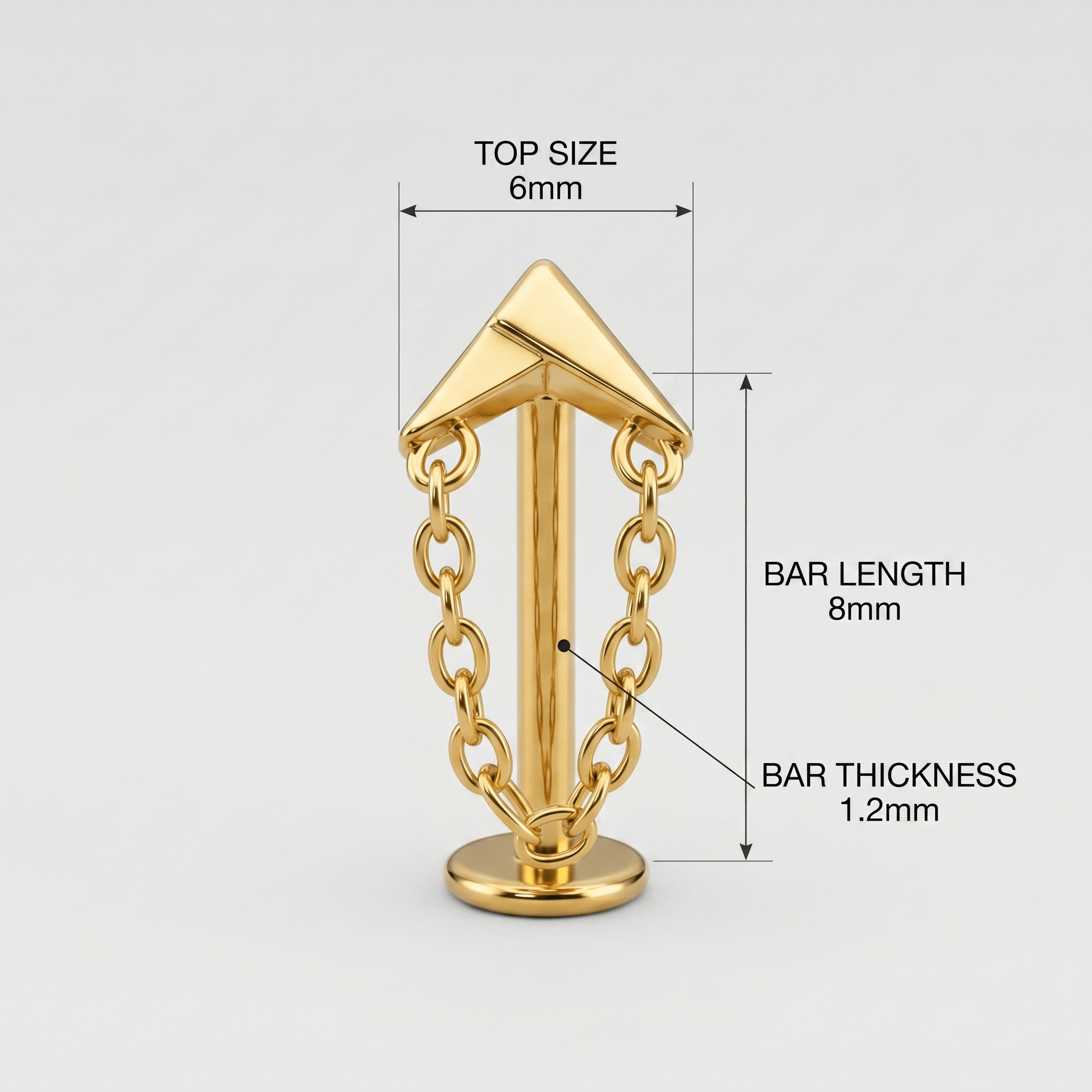 Chain Piercing Jewelry · helix stud