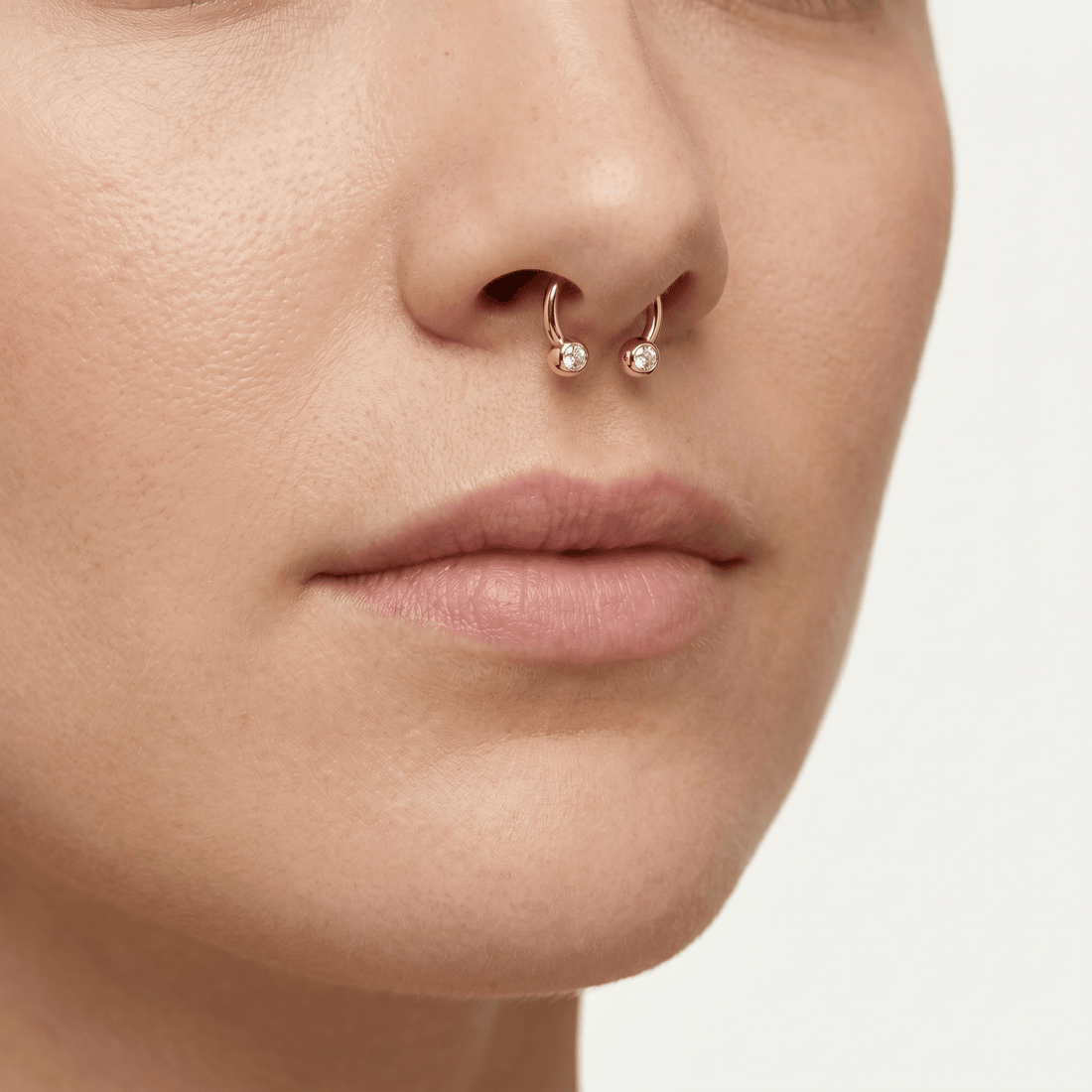 Crystal Piercing In Septum · septum jewelry stud