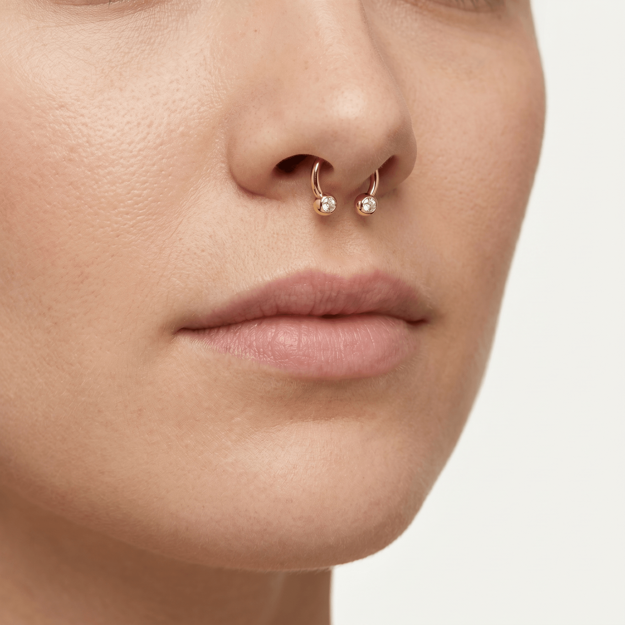 Crystal Piercing In Septum · septum jewelry stud