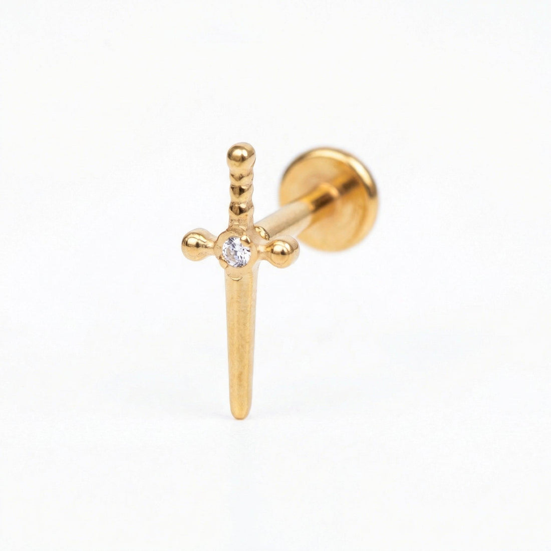 Dagger Front Helix Piercing · helix jewelry stud