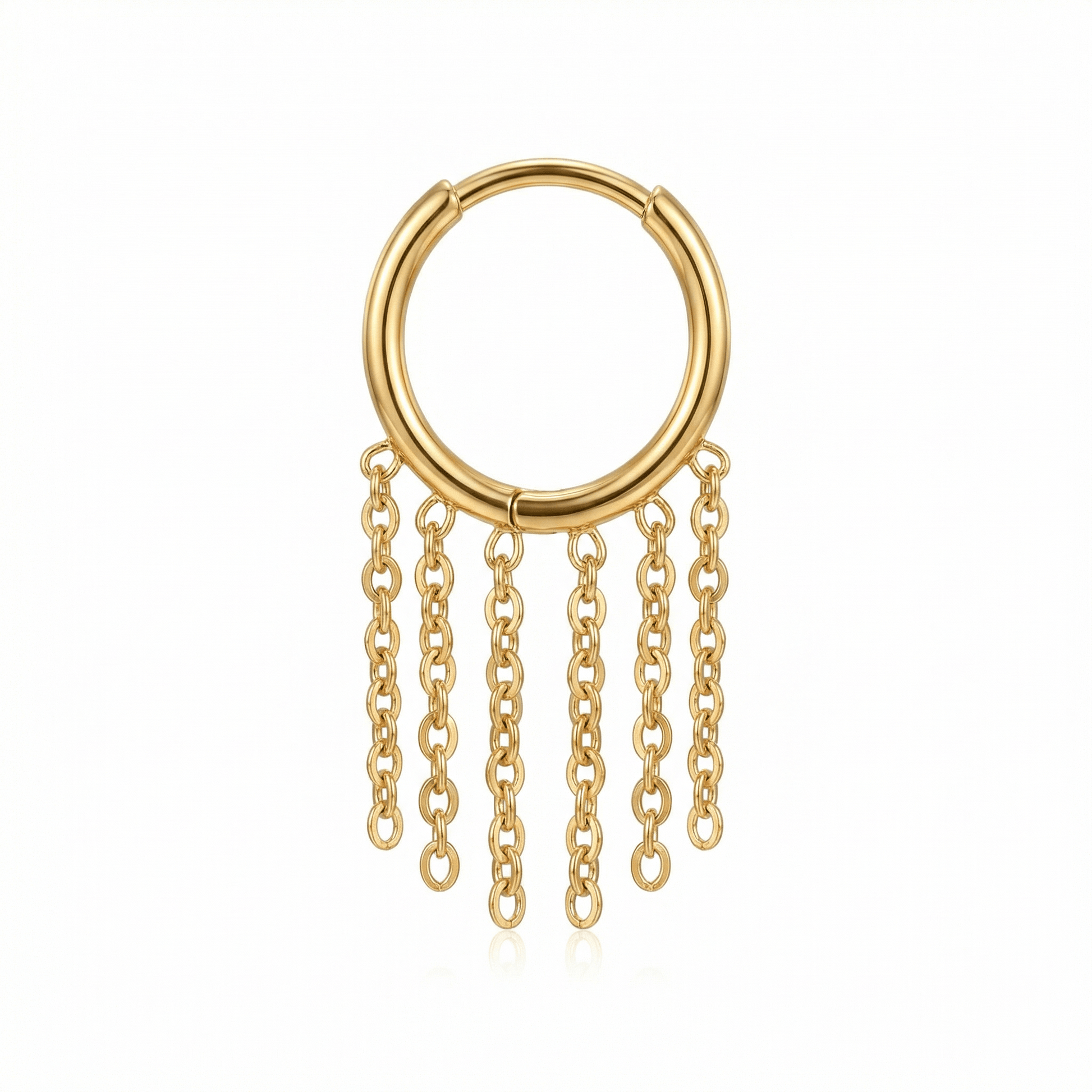 Earrings For Cartilage Piercing - 16G G23 titanium gold
