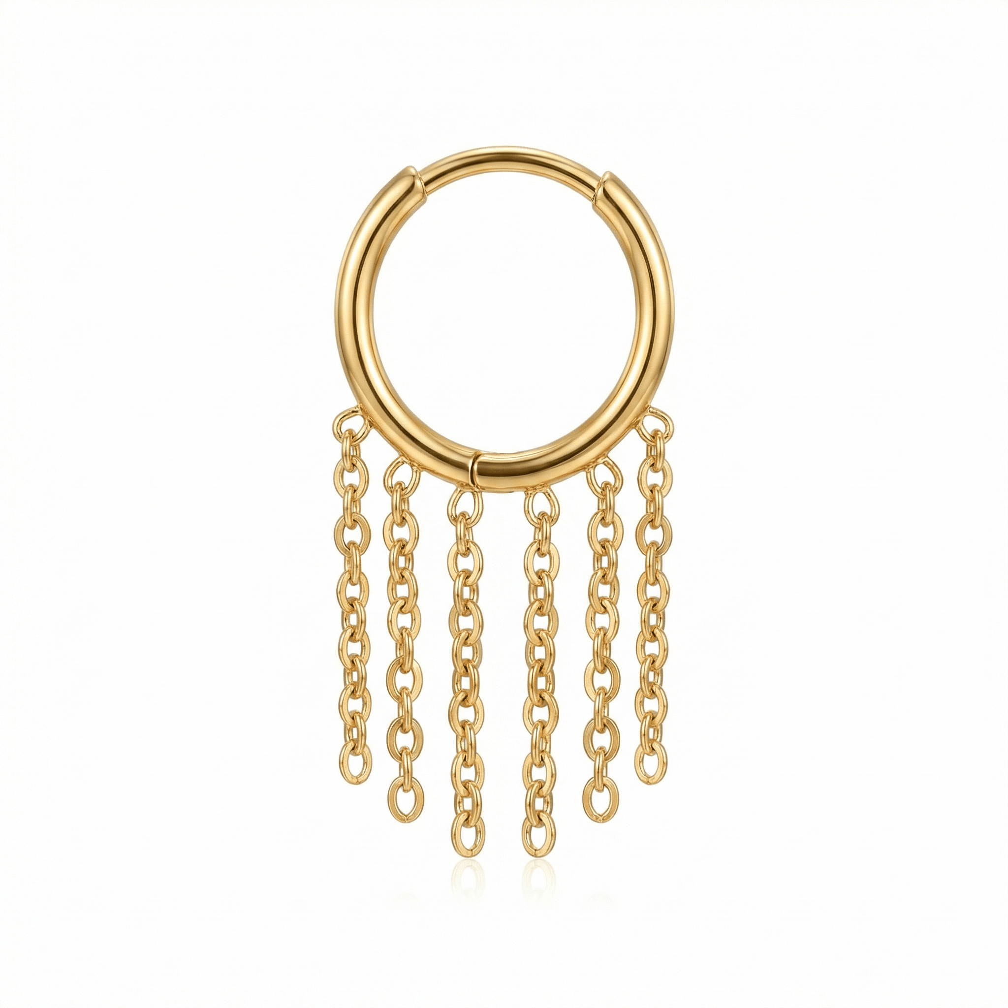 Earrings For Cartilage Piercing - 16G G23 titanium gold