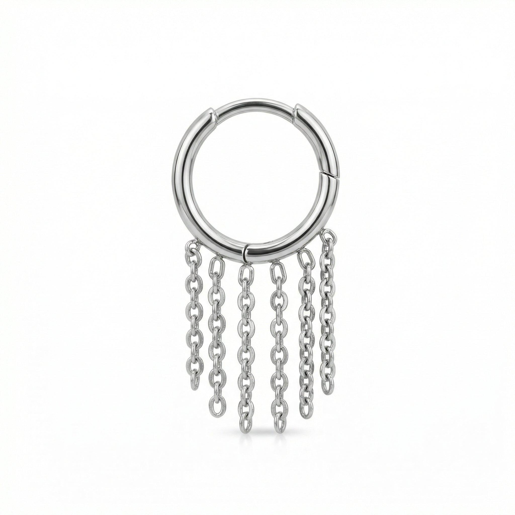 Earrings For Cartilage Piercing - 16G G23 titanium silver