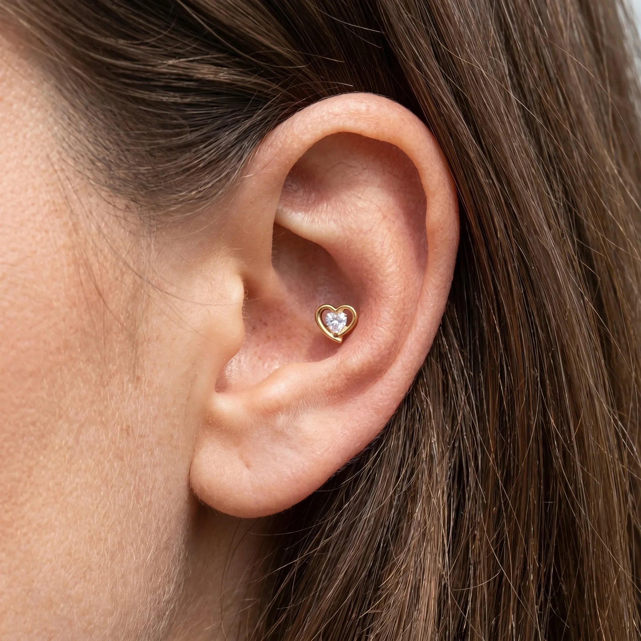 Piercing Titanium Jewelry - Gold titanium styled in