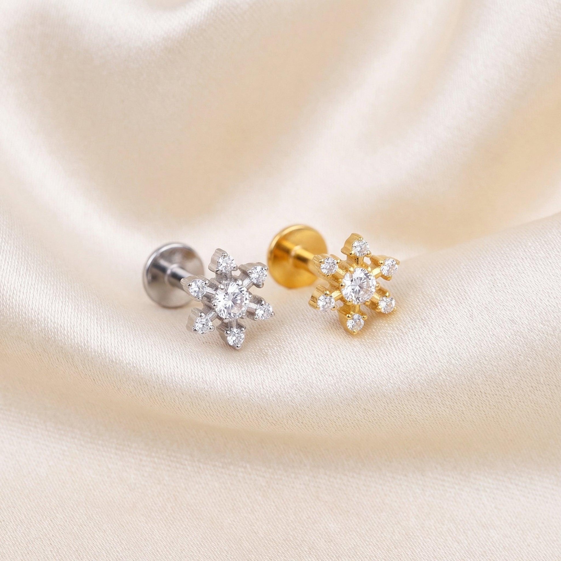 Gold Helix Piercing Earrings - Gold Piercing Earrings -