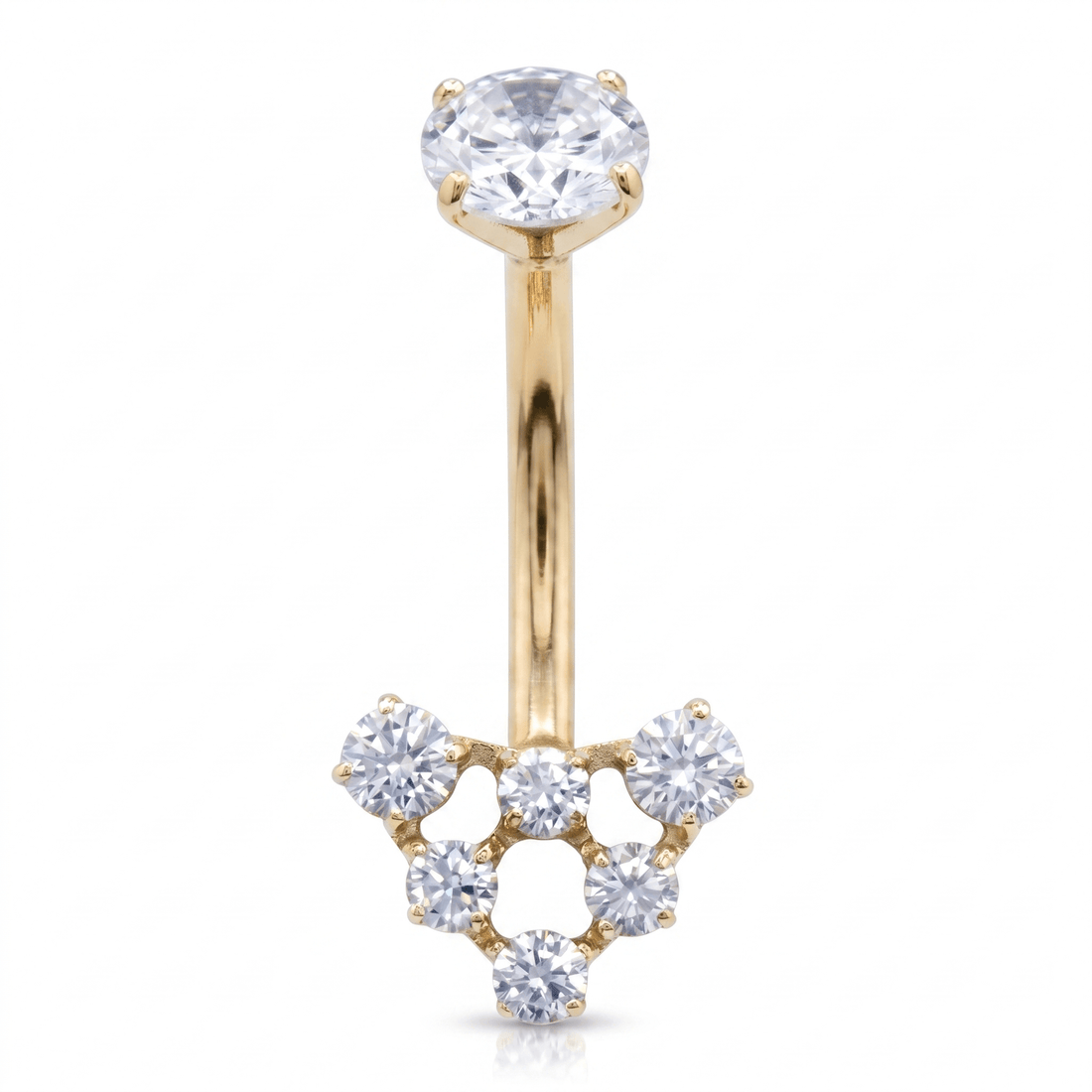 Double Belly Button Piercing · belly button stud