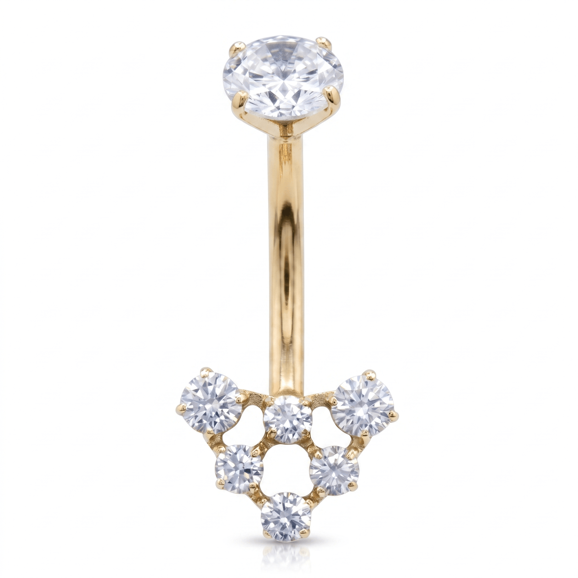 Double Belly Button Piercing · belly button stud
