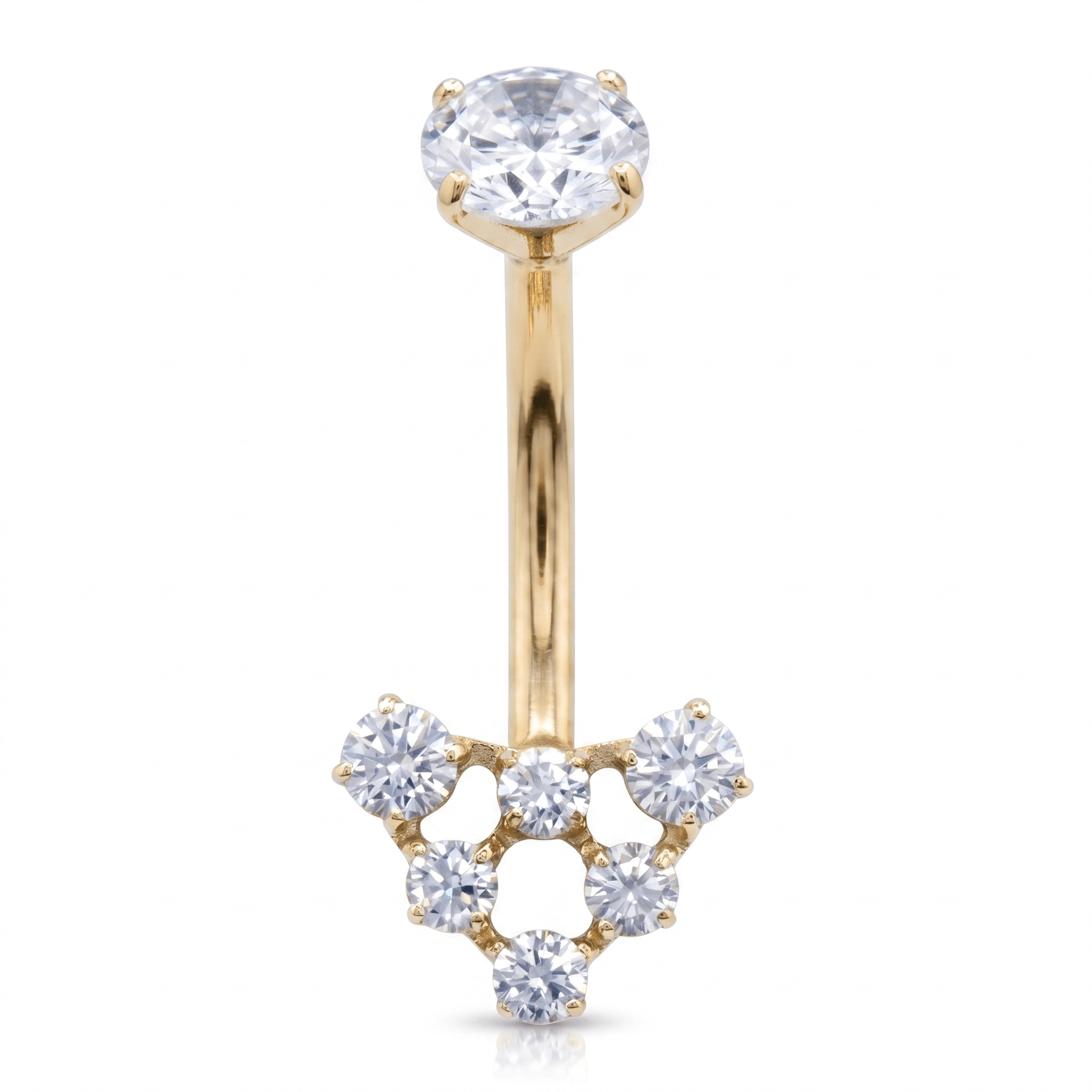 Double Belly Button Piercing · belly button stud
