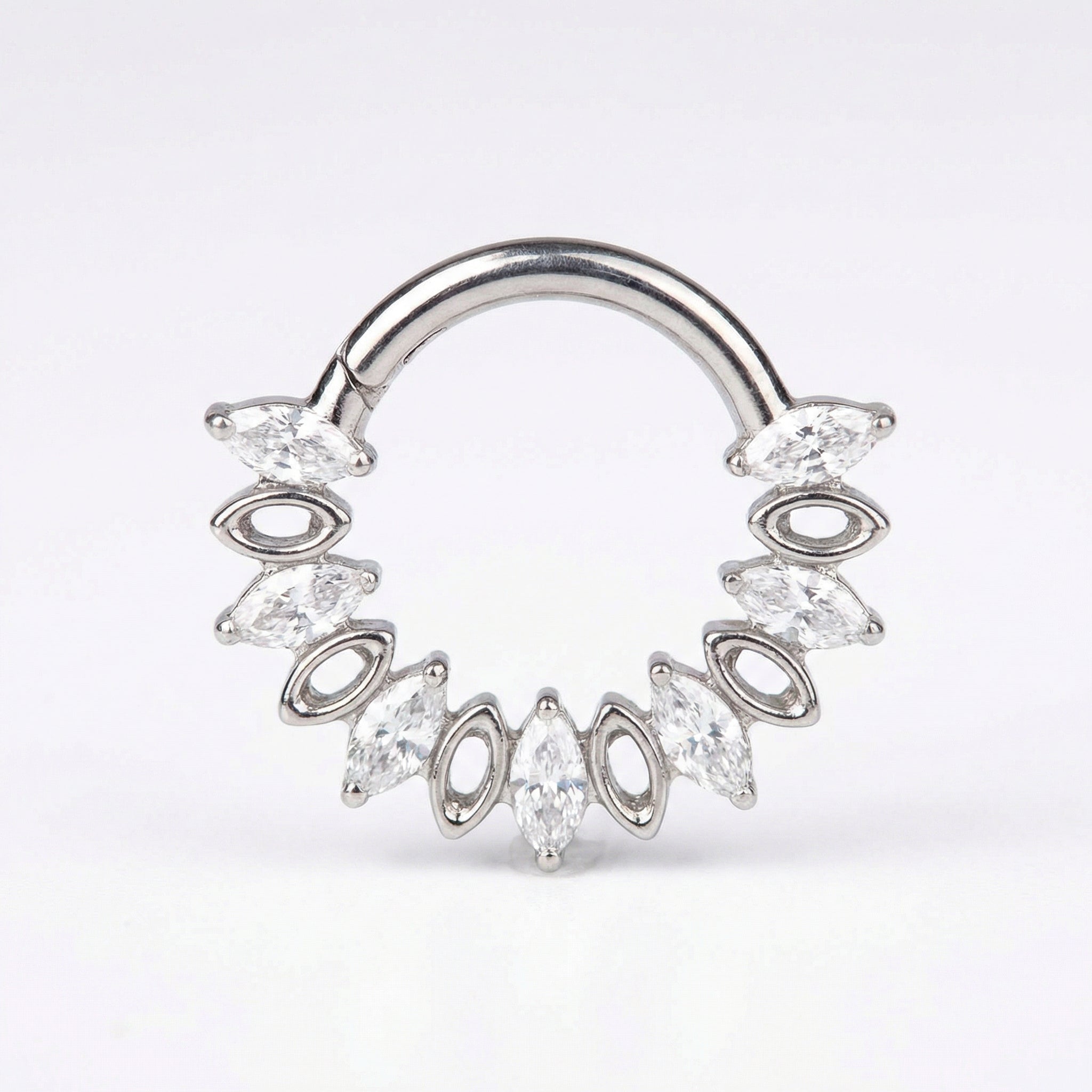 Hidden Helix Piercing Jewelry - 16G G23 titanium silver