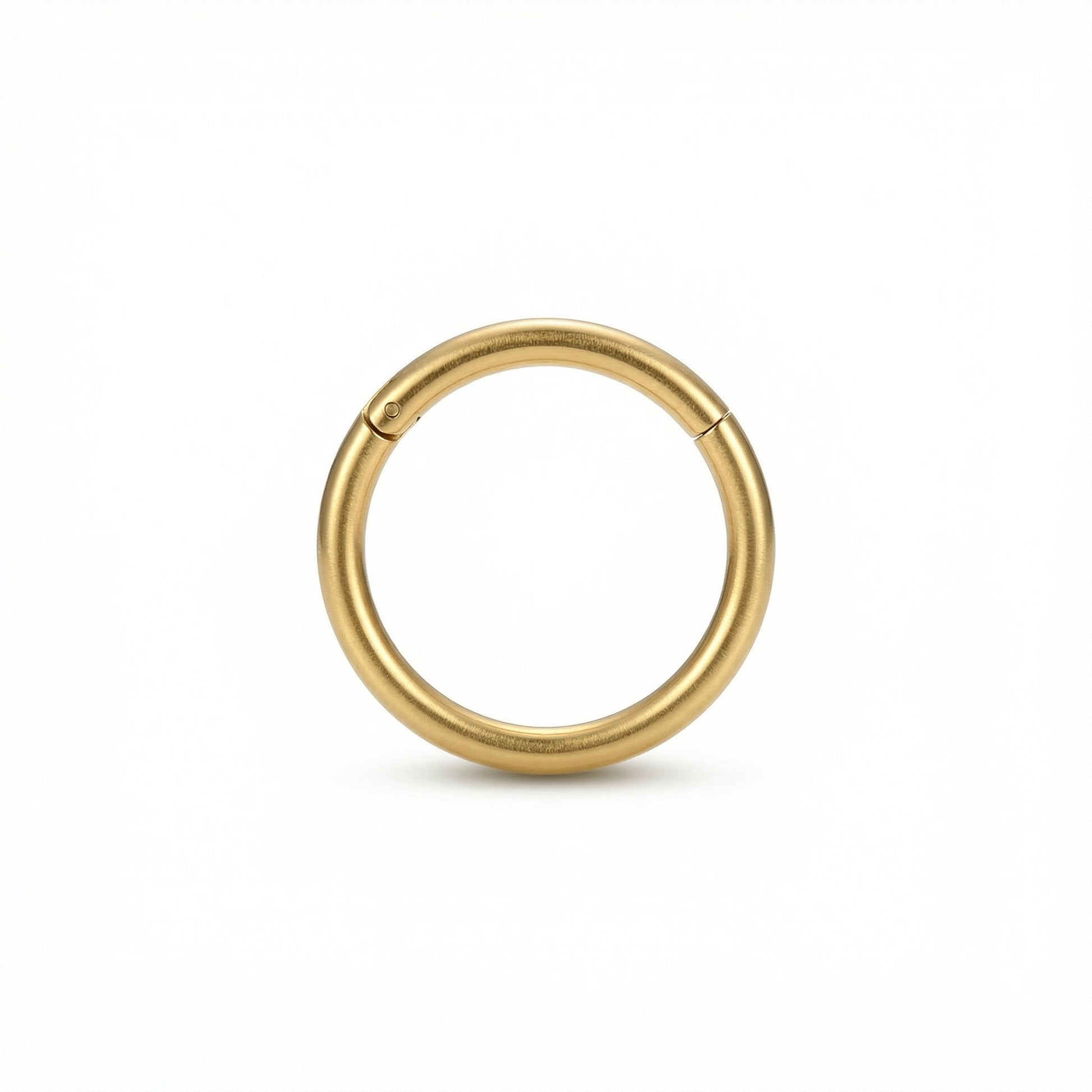 Minimalist Piercing In Septum - 16G G23 titanium gold
