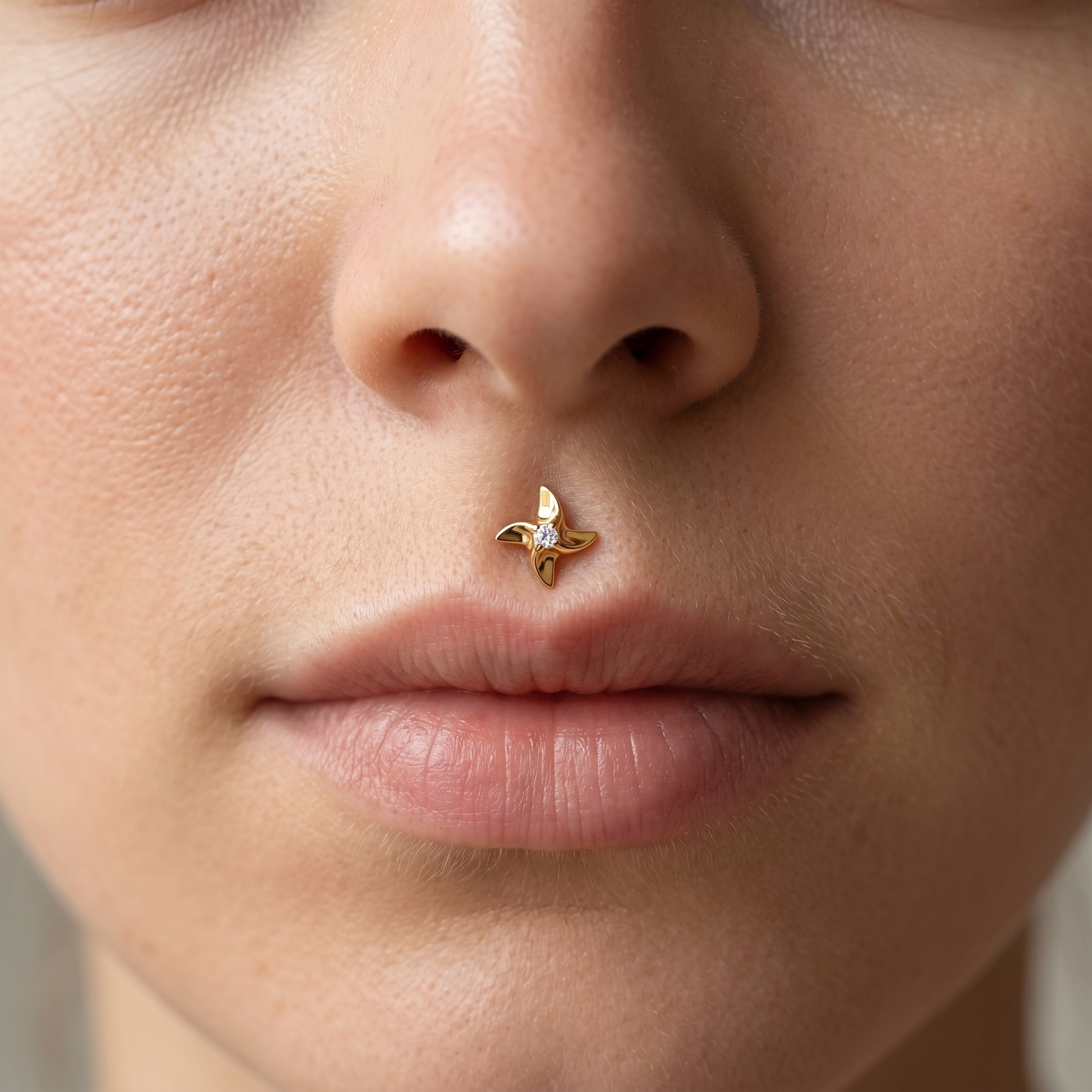 Pinwheel Medusa Piercing Jewelry · medusa stud