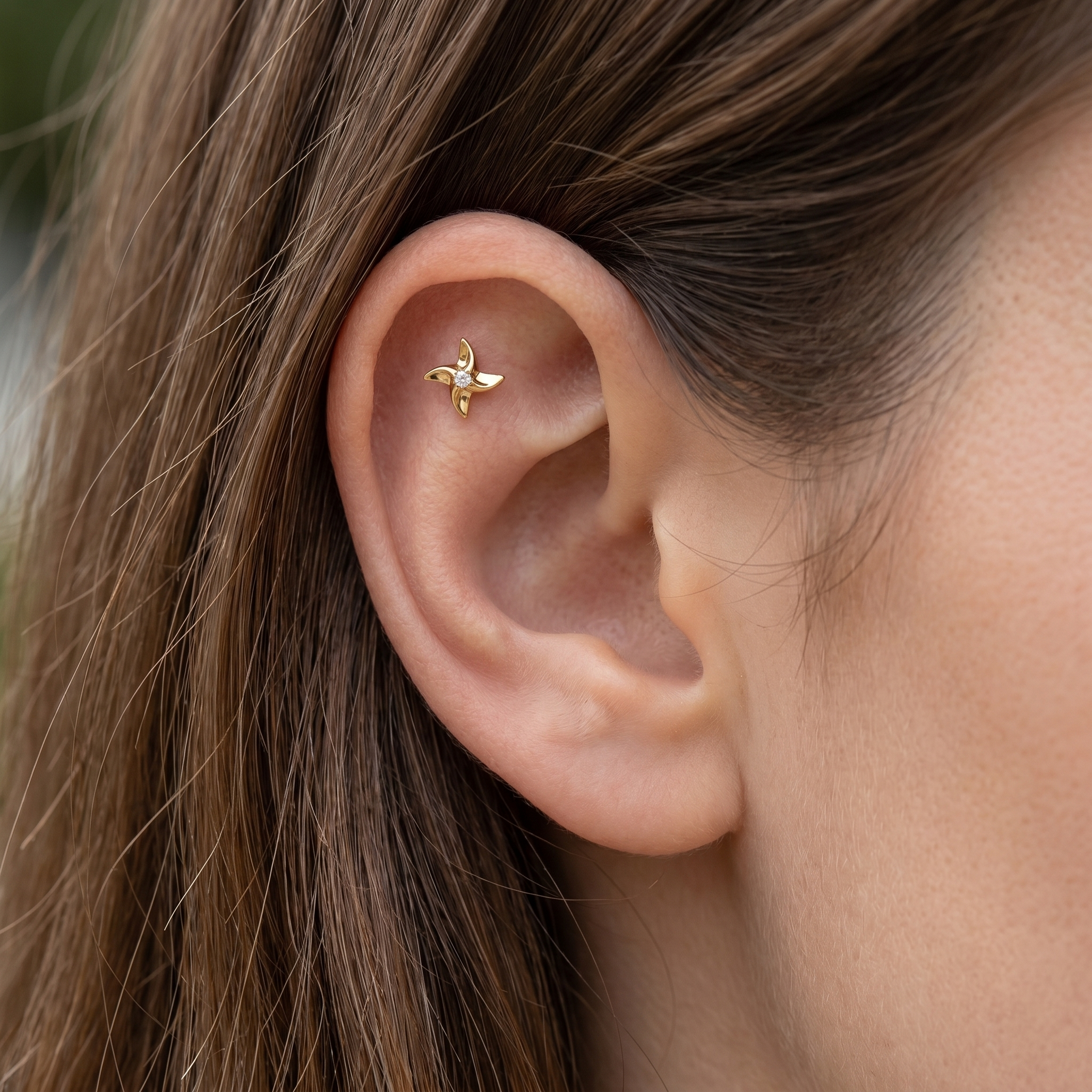 Gold titanium styled beautifully in an .