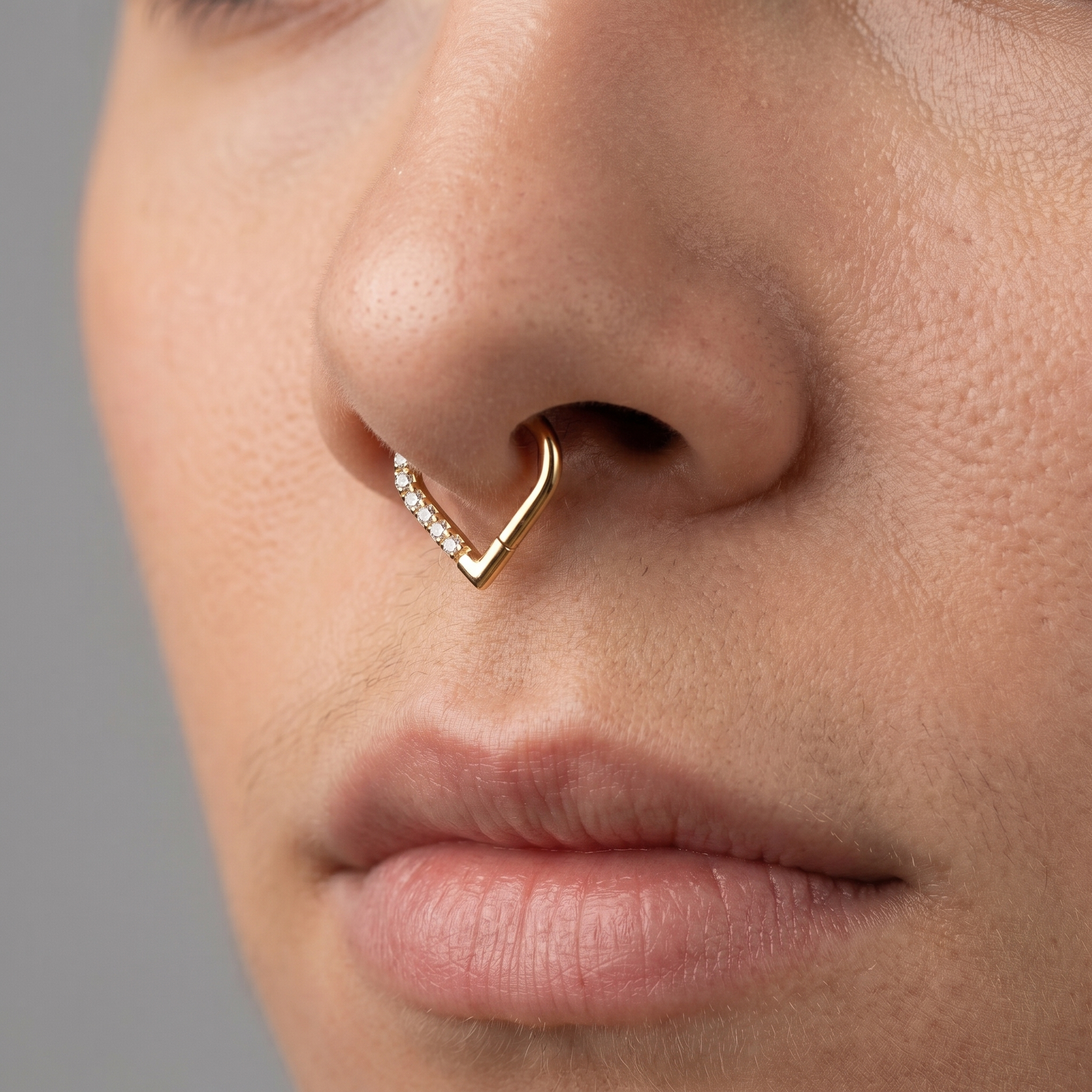 Romantic Piercing In Septum · septum jewelry stud