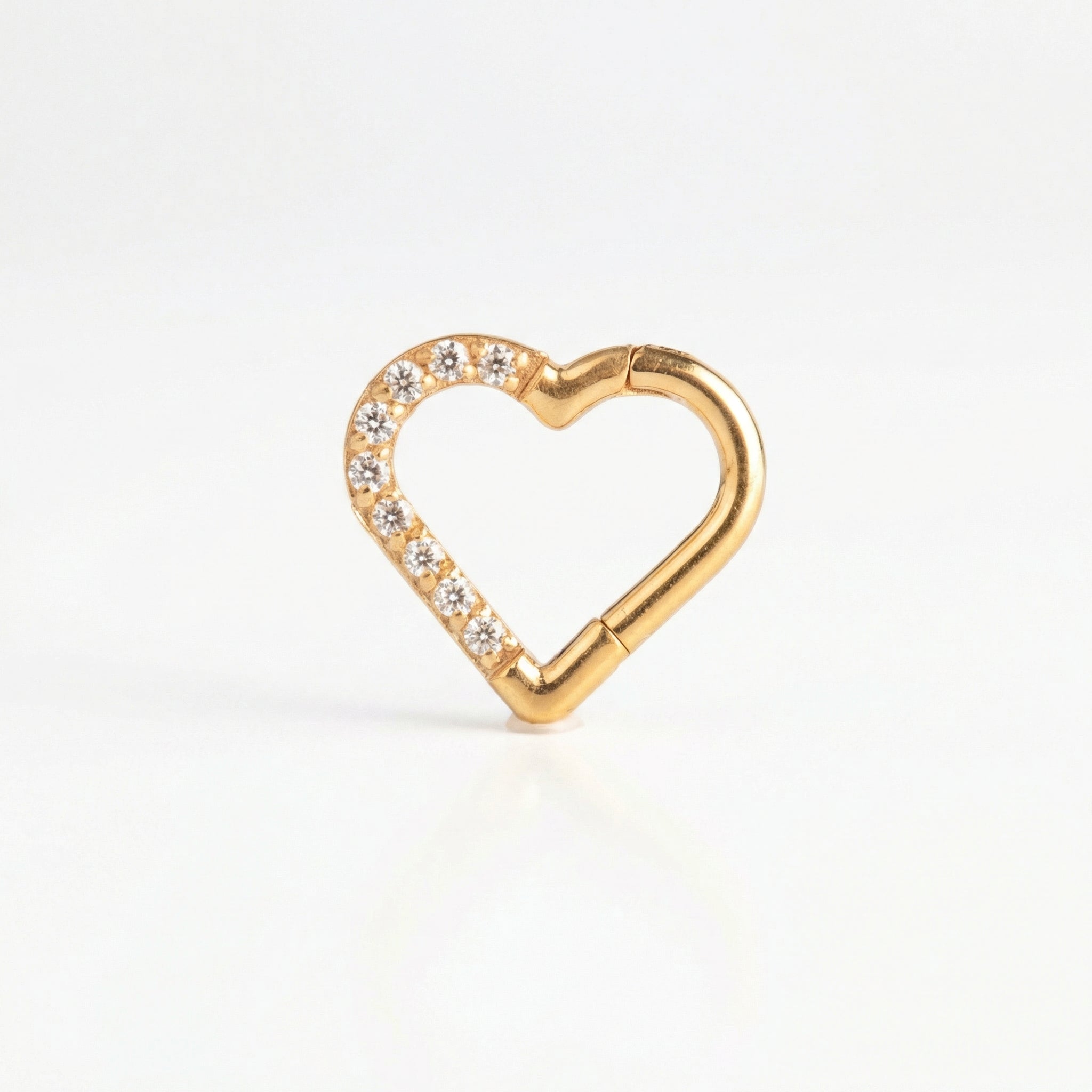 Romantic Piercing In Septum - 16G G23 titanium gold