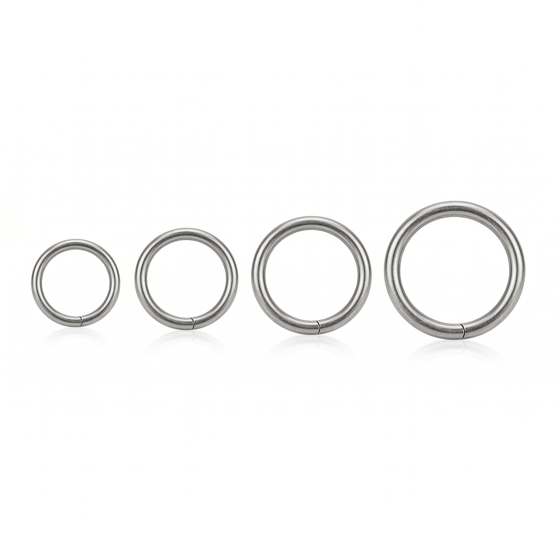 seamless nose hoop close-up on a model — single nostril nose jewelry