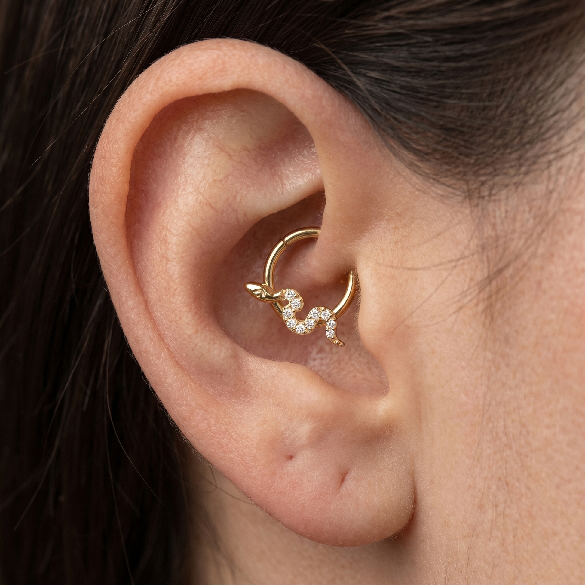 Snake Daith Piercing Jewelry · daith stud