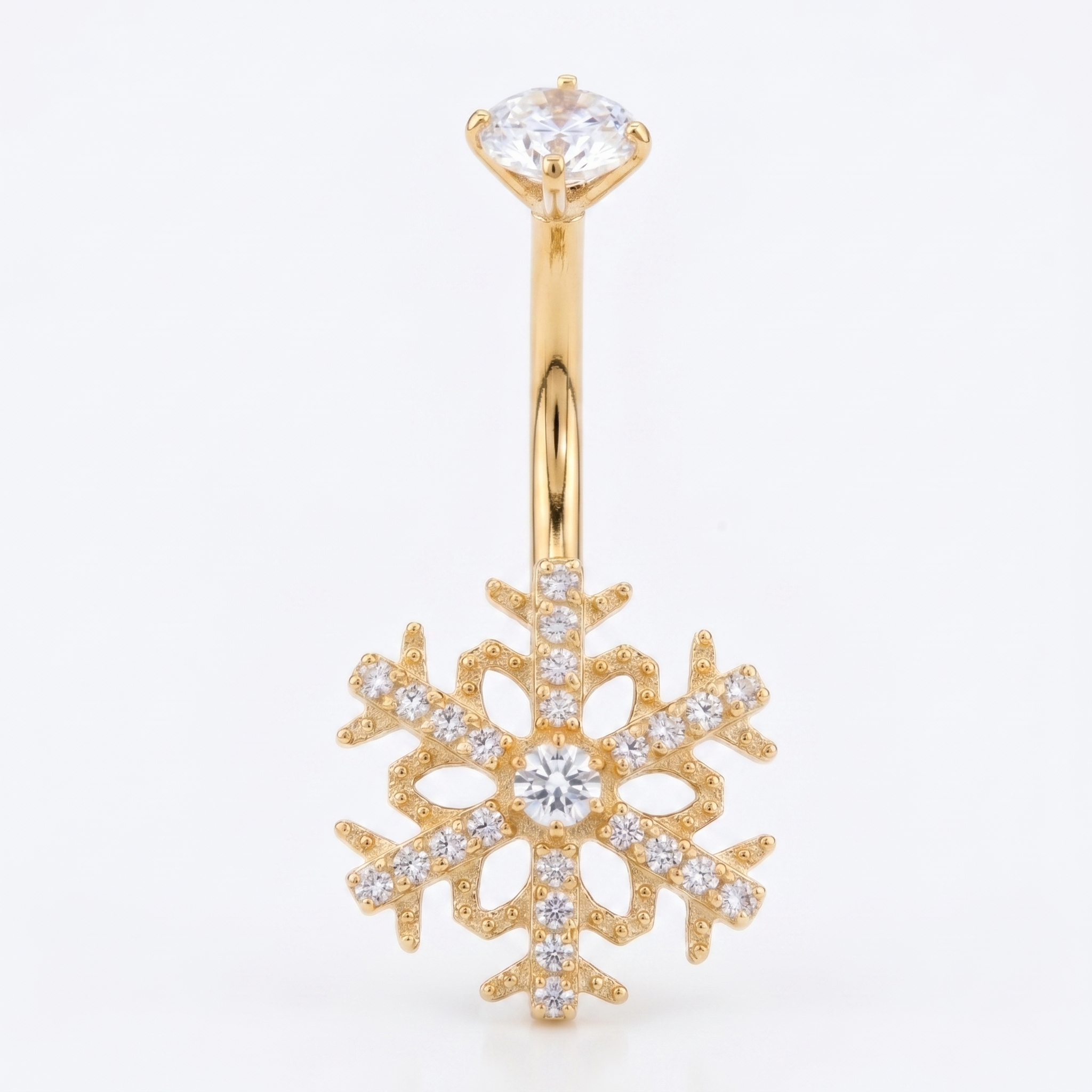 Floating Belly Button Piercing · belly button stud