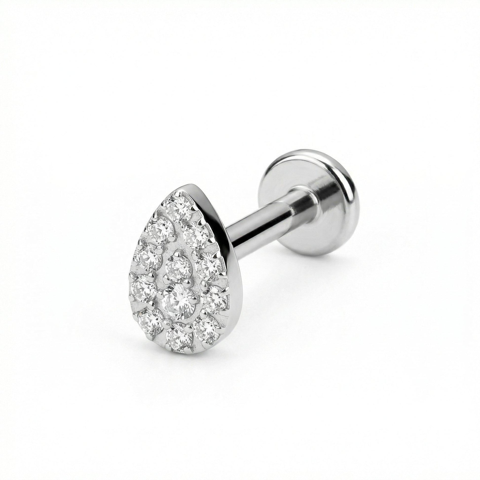 Forward Helix Piercing Jewelry - 16G G23 titanium silver