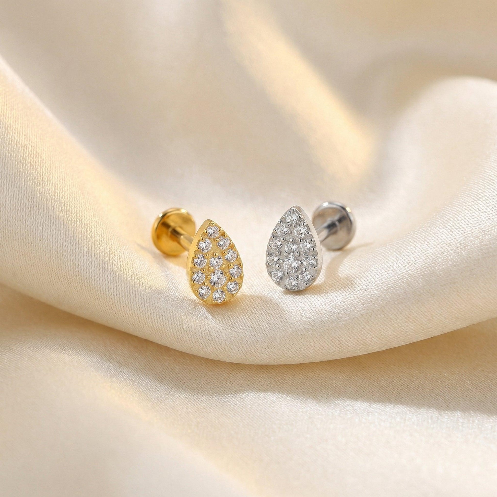 Forward Helix Piercing Jewelry - Luxurious gold and silver