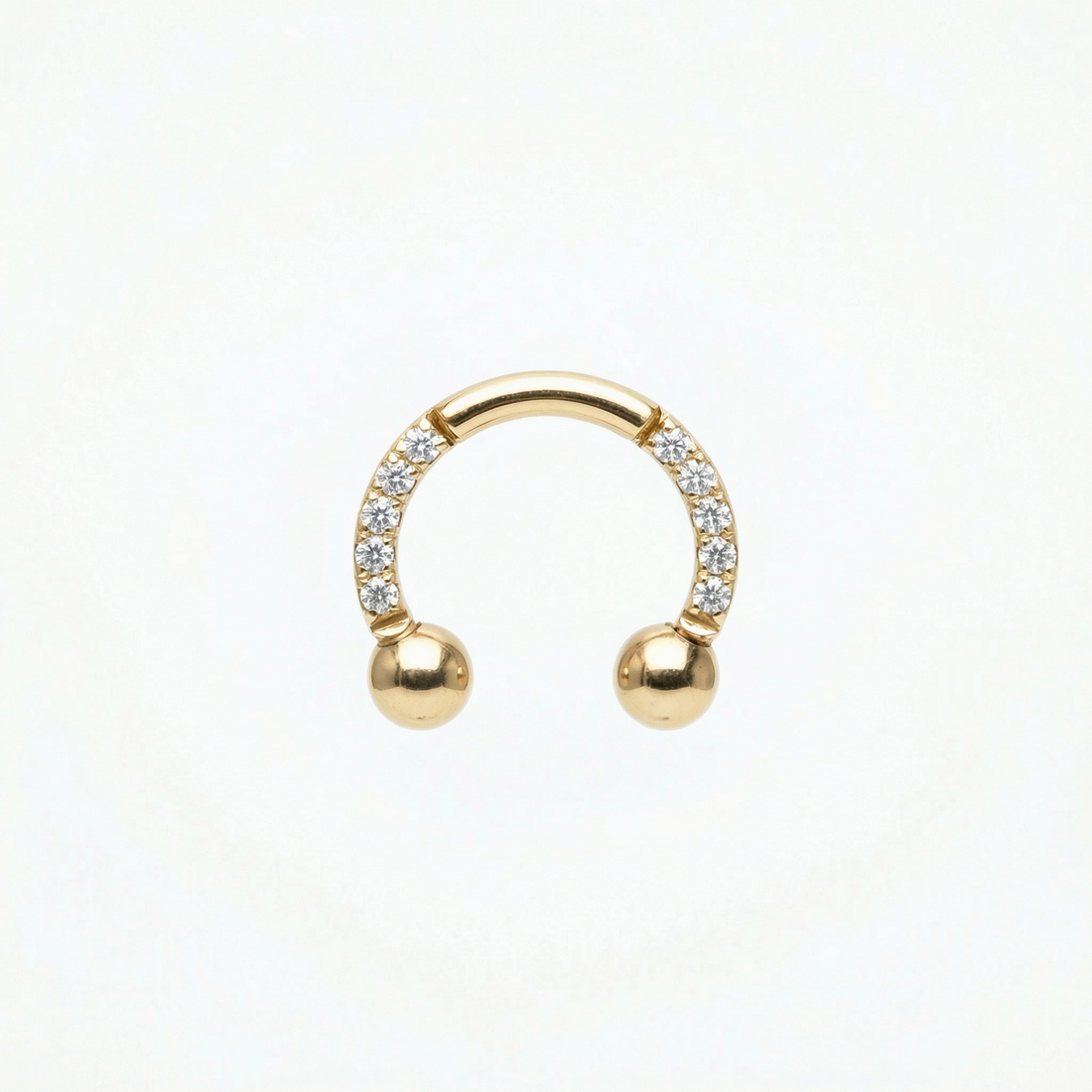 Zircon Front Helix Piercing · helix jewelry stud